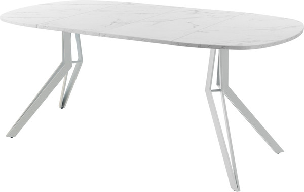 Изображение товара Обеденный стол AMC Elite Е21(900) D7 (серебро/мрамор кристалл)