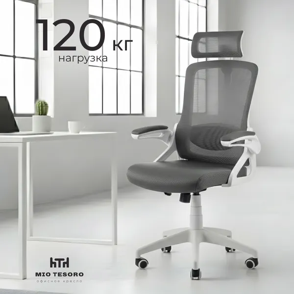 Изображение товара Кресло офисное Mio Tesoro Форли AF-C4231 (серый/белый)