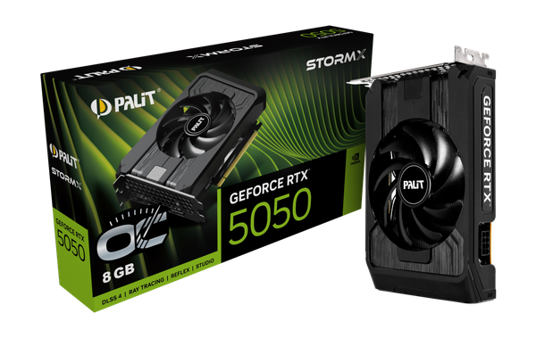 Изображение товара Видеокарта Palit RTX5050 STORMX OC 8GB (NE65050T19P1-GB2070F)