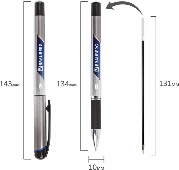 Изображение товара Ручка шариковая Brauberg Signature / 142688 (синий)