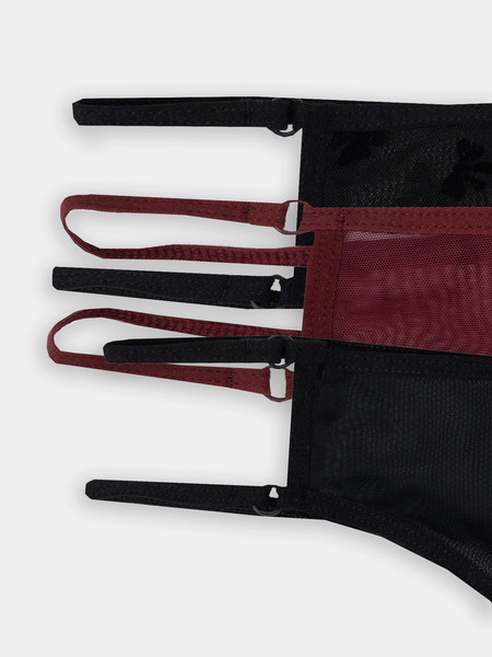 Изображение товара Комплект женских трусов Mark Formelle 412438-3 (р.90, бантики на черном)