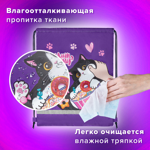 Изображение товара Мешок для обуви Brauberg Kids. Sweet Cheeks / 272390