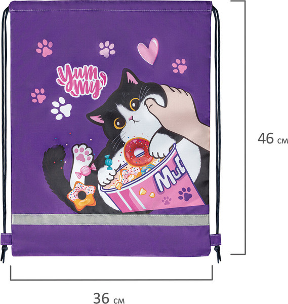 Изображение товара Мешок для обуви Brauberg Kids. Sweet Cheeks / 272390