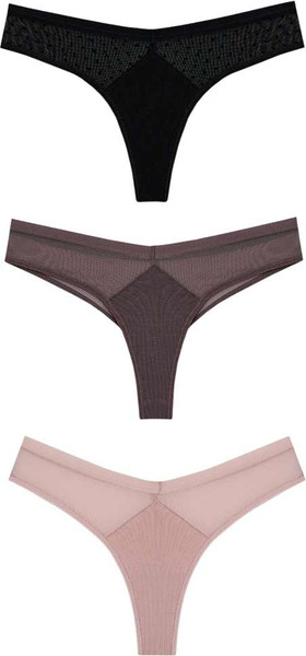 Изображение товара Комплект женских трусов Mark Formelle 412475-3 (р.98, тауп)