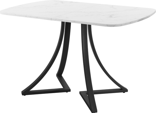 Изображение товара Обеденный стол AMC Elite Е24(1200) D2 (черный/мрамор кристалл)