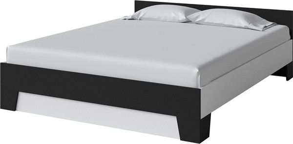 Изображение товара Двуспальная кровать Proson Aria 160x200 (белый/черный)
