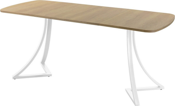 Изображение товара Обеденный стол AMC Elite Е24(1200) D2 (белый/дуб небраска натур)
