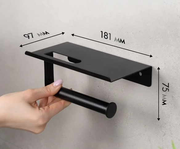 Изображение товара Держатель для туалетной бумаги FORA FOR-AXE015BL