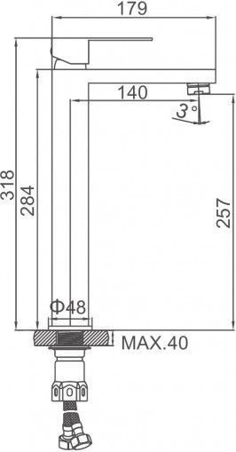 Изображение товара Смеситель Ledeme L71125D