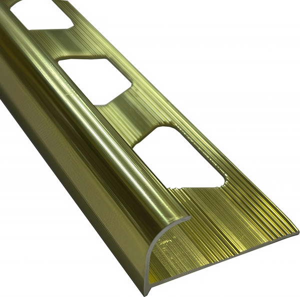 Изображение товара Уголок под плитку Profiling Полукруглый ПО-10 (2.7м, золото глянец)