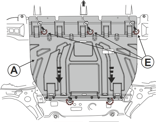Изображение товара Защита картера SHERIFF 55.5266 для Sollers Atlant