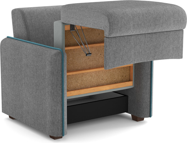 Изображение товара Кресло-кровать Олмеко Авалон М (жаккард тесла серый/жаккард тесла деним)