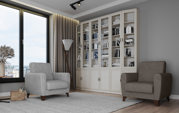 Изображение товара Кресло мягкое Олмеко Эдвин М (велюр прага кофе)