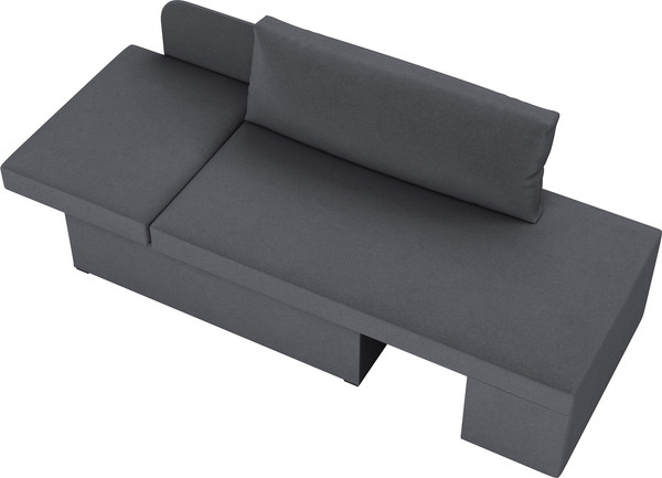 Изображение товара Тахта Олмеко Мася - 2 (велюр Parma 27 темно-серый)