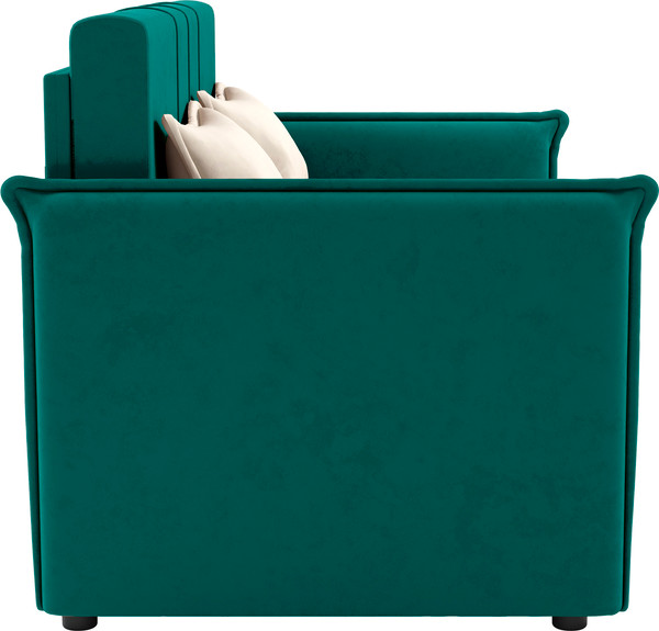 Изображение товара Диван Олмеко Дэнди 2 подушки (велюр Fresh изумруд/велюр Fresh крем)