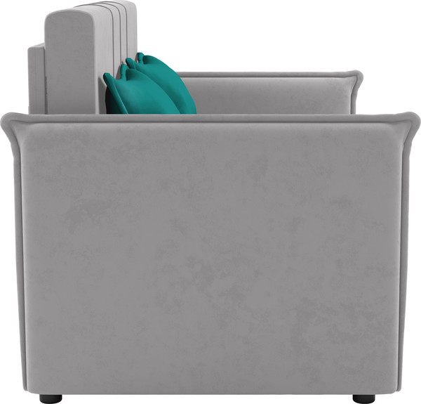 Изображение товара Диван Олмеко Дэнди 2 подушки (велюр Fresh сильвер/велюр Fresh изумруд)