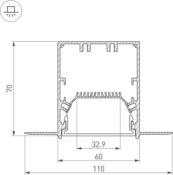 Изображение товара Крестовина для профилей Arlight SL-LINIA55-FANTOM / 030134