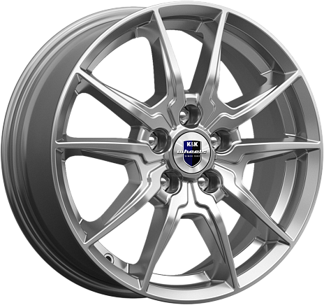 Литой диск K&K Адамар 16x6.5" 5x114.3мм DIA 67.1мм ET 38мм Дарк платинум — фото 3
