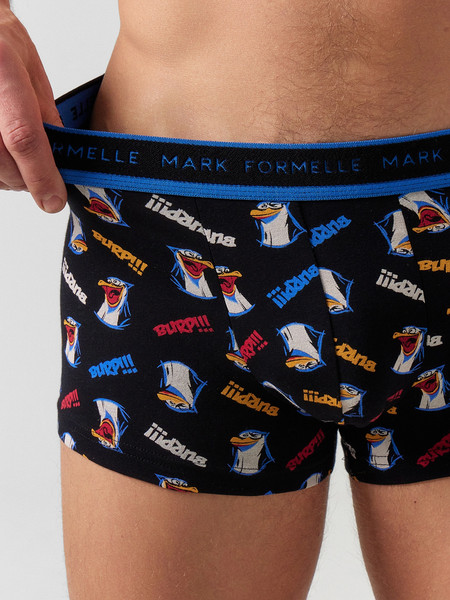 Изображение товара Комплект мужских трусов Mark Formelle 411124-2 (р.90-100, прикольные пингвины/глубокий синий-1)