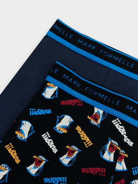Изображение товара Комплект мужских трусов Mark Formelle 411124-2 (р.98-108, прикольные пингвины/глубокий синий-1)