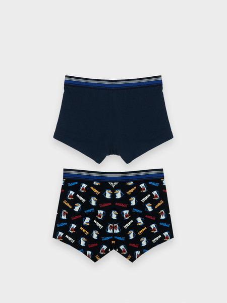 Изображение товара Комплект мужских трусов Mark Formelle 411124-2 (р.98-108, прикольные пингвины/глубокий синий-4)