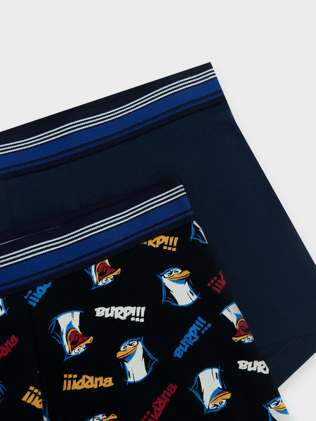 Изображение товара Комплект мужских трусов Mark Formelle 411124-2 (р.98-108, прикольные пингвины/глубокий синий-4)