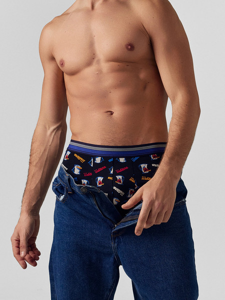 Изображение товара Комплект мужских трусов Mark Formelle 411124-2 (р.98-108, прикольные пингвины/глубокий синий-4)