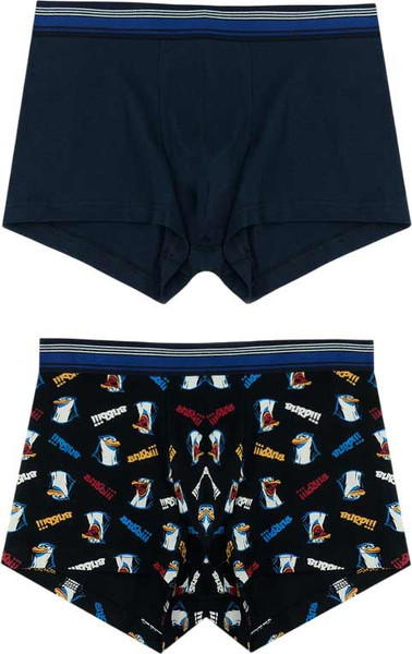 Изображение товара Комплект мужских трусов Mark Formelle 411124-2 (р.98-108, прикольные пингвины/глубокий синий-4)