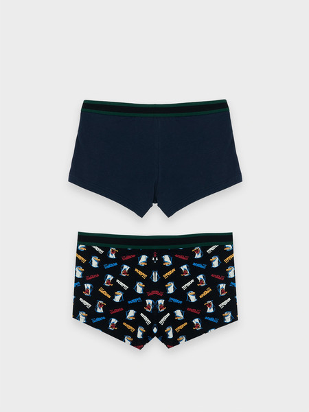 Изображение товара Комплект мужских трусов Mark Formelle 411124-2 (р.102-112, прикольные пингвины/глубокий синий-5)