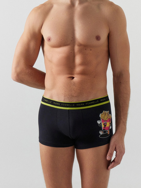 Изображение товара Комплект мужских трусов Mark Formelle 411124-2 (р.106-116, черный/картошка на черном-1)