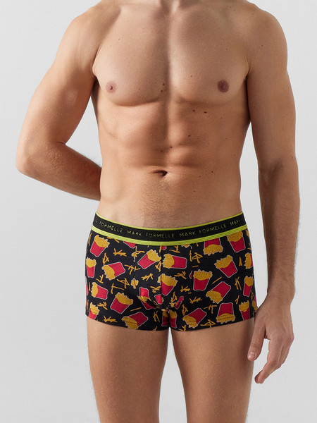 Изображение товара Комплект мужских трусов Mark Formelle 411124-2 (р.106-116, черный/картошка на черном-1)