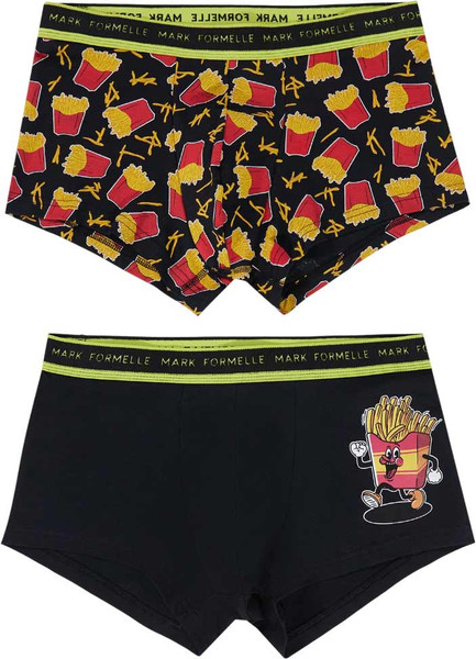 Изображение товара Комплект мужских трусов Mark Formelle 411124-2 (р.106-116, черный/картошка на черном-1)