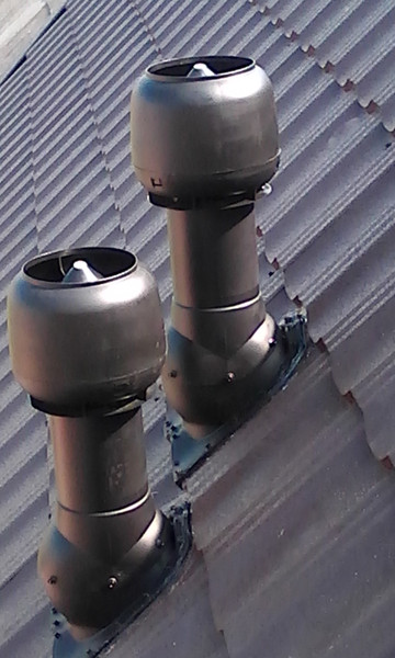 Изображение товара Выход вентиляционный на крышу Vilpe Е190Р/125/700 с шумопоглотителем / 73532 (черный)