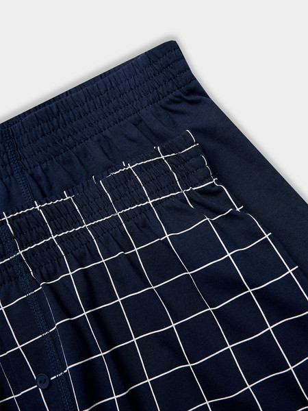 Изображение товара Комплект мужских трусов Mark Formelle 411152-2 (р.94-104, клетка на темно-синем/темно-синий)