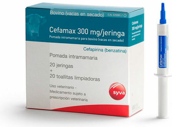 Изображение товара Суспензия для лечения мастита у животных Syva Цефамакс инъекторы (48шт)