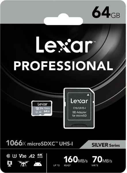 Изображение товара Карта памяти Lexar High-Performance 1066x microSDXC 64GB (LMS1066064G-BNANG)