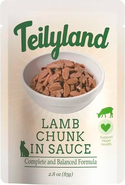 Изображение товара Влажный корм для кошек Teilyland Кусочки с ягненком в соусе (85г)