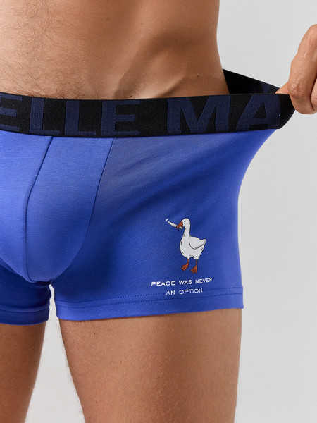 Изображение товара Комплект мужских трусов Mark Formelle 411215-2 (р.94-104, ультрамарин/гуси на черном)