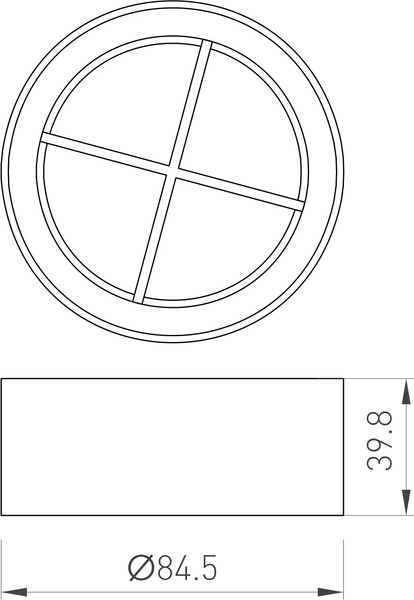 Изображение товара Решетка антибликовая для светильника Arlight LGD-ANTIGLARE-GRILLE-R85 WH / 046756