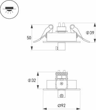 Изображение товара Потолочная база для светильника Arlight SPX-CANOPY-R90-C4 BK / 046018