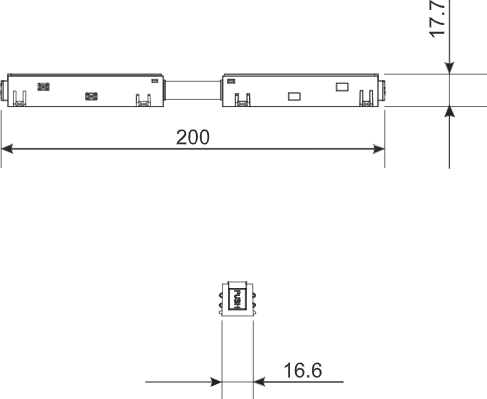 Изображение товара Коннектор для шинопровода Elektrostandard Slim Magnetic 85096/00 (белый)
