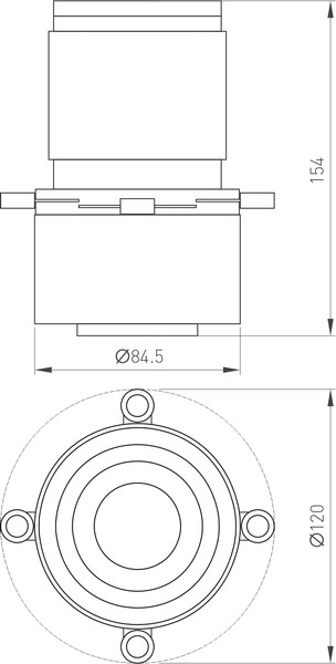 Изображение товара Насадка кадрирующая для трекового светильника Arlight LGD-CROPLENS-R85 WH / 046747