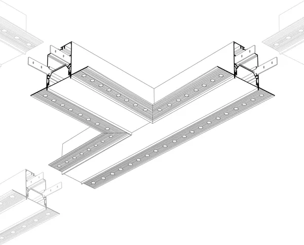 Изображение товара Угол профиля для светодиодной ленты Arlight SL-LINIA55-FANTOM / 030133