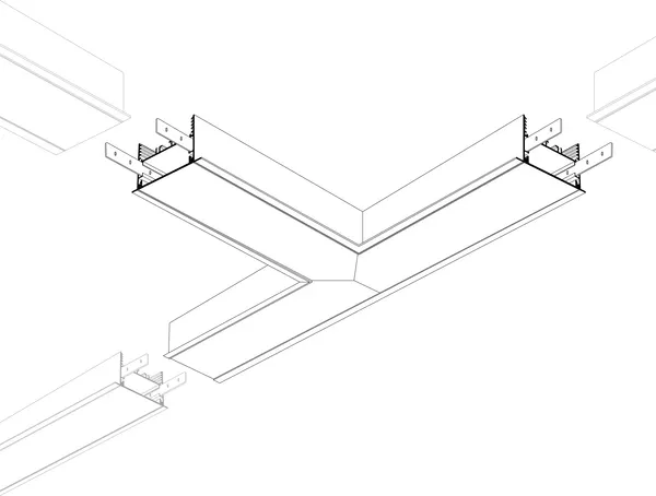 Изображение товара Угол профиля для светодиодной ленты Arlight SL-LINIA65-F / 030128