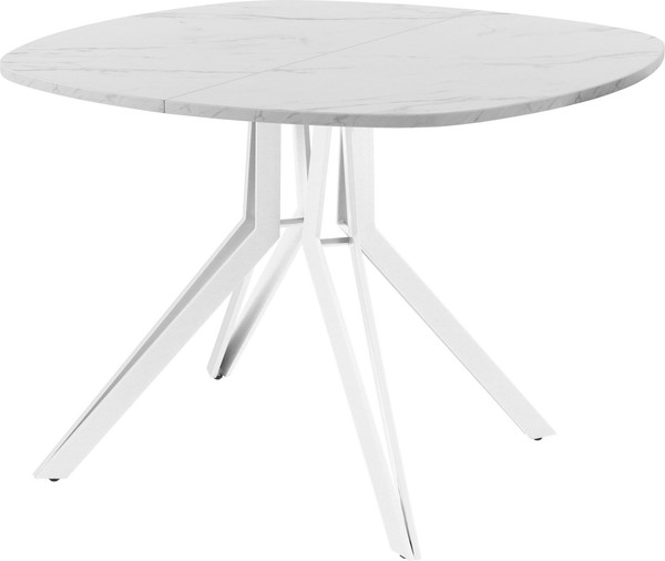 Изображение товара Обеденный стол AMC Elite Е21(900) D7 (белый/мрамор кристалл)