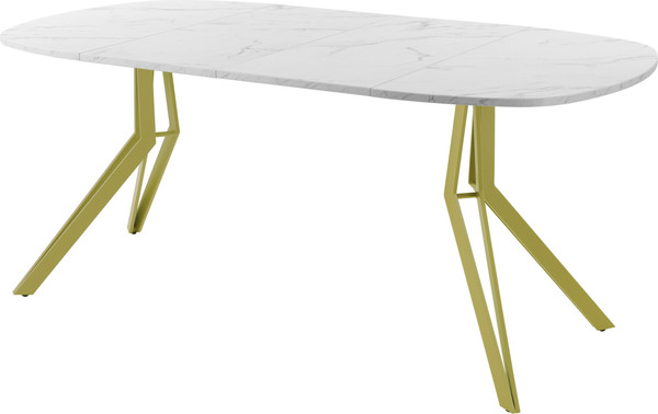 Изображение товара Обеденный стол AMC Elite Е21(900) D7 (золото/мрамор кристалл)