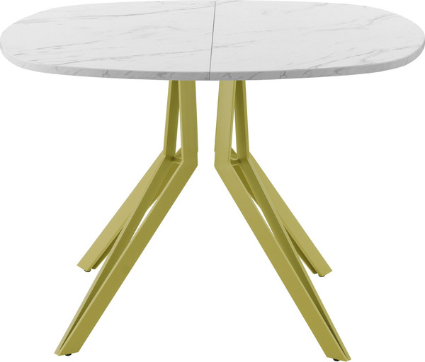 Изображение товара Обеденный стол AMC Elite Е21(900) D7 (золото/мрамор кристалл)