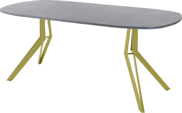 Изображение товара Обеденный стол AMC Elite Е21(900) D7 (золото/бетон чикаго светло-серый)