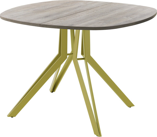 Изображение товара Обеденный стол AMC Elite Е21(900) D7 (золото/дуб уайт-ривер песочно-бежевый)