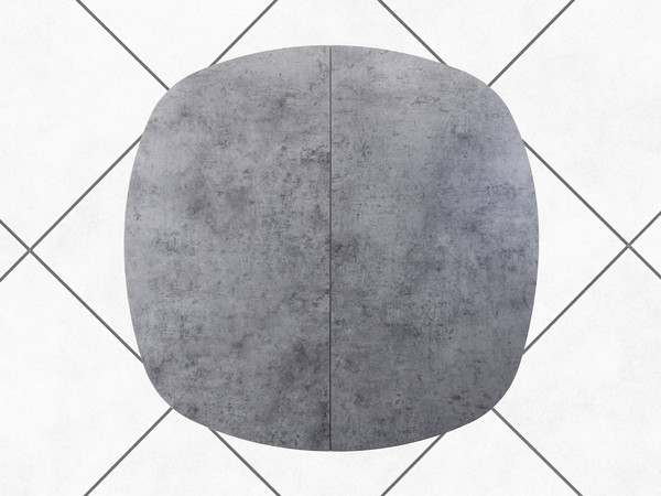 Изображение товара Обеденный стол AMC Elite Е21(800) D7 (коричневый/бетон чикаго светло-серый)